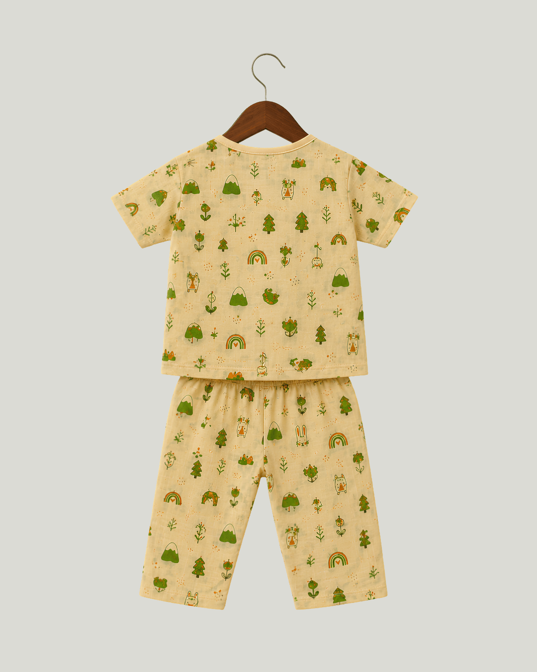Cotton Kids Nightsuits - Pack of 2 Short Sleeve Sets for Boys & Girls