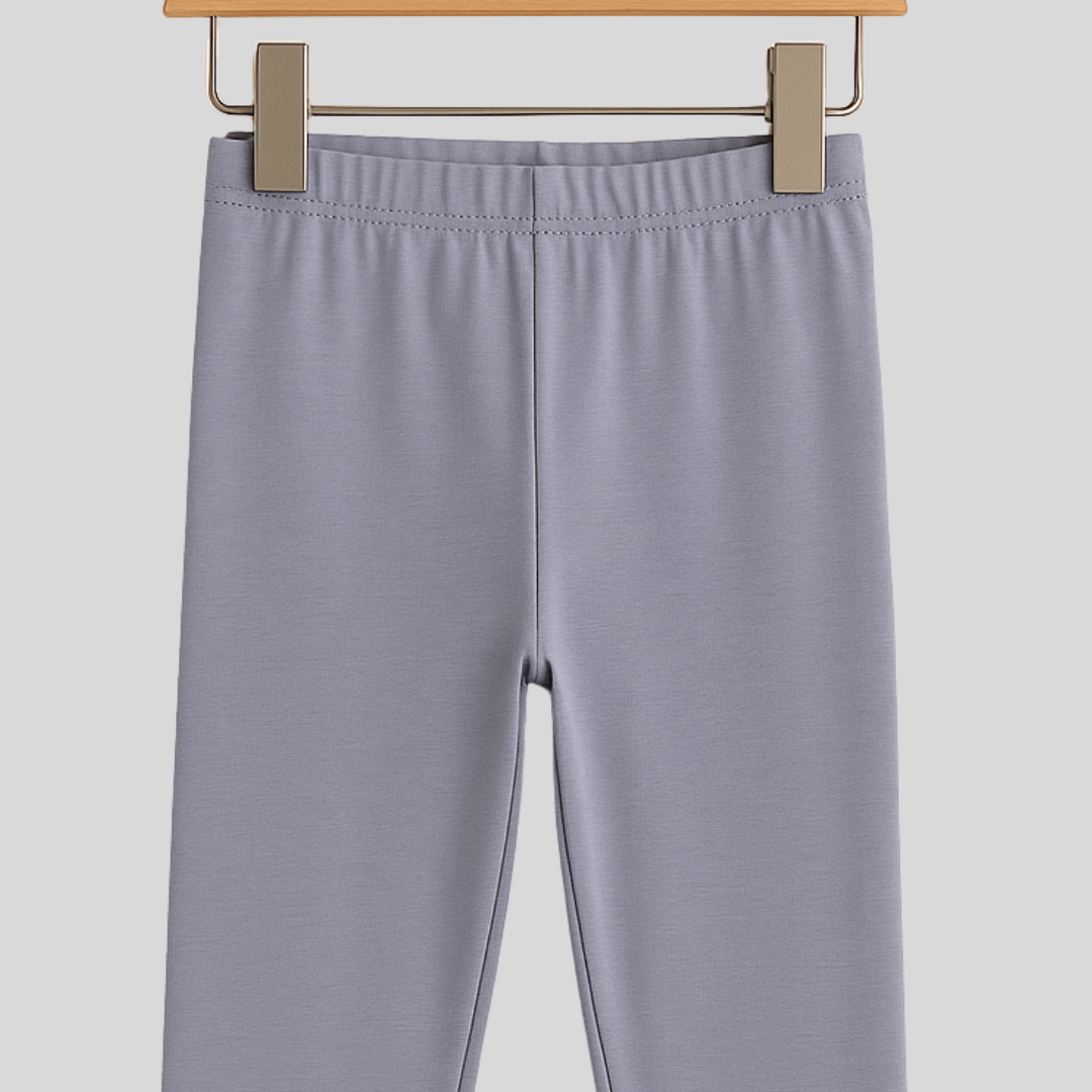 Todlerry Girls Leggings | Light Grey | 100% Cotton