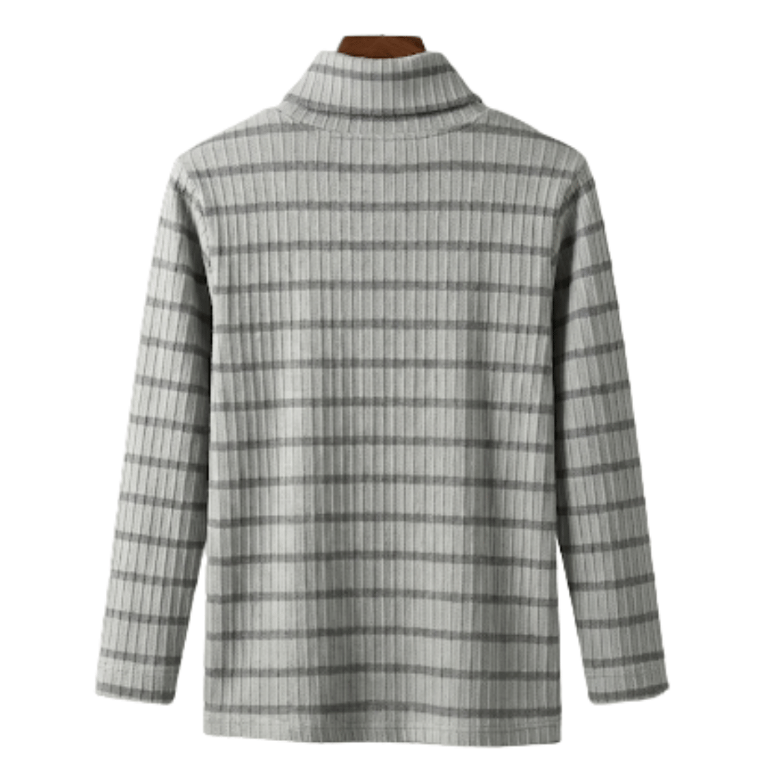 Unisex Grey High Neck T-Shirt