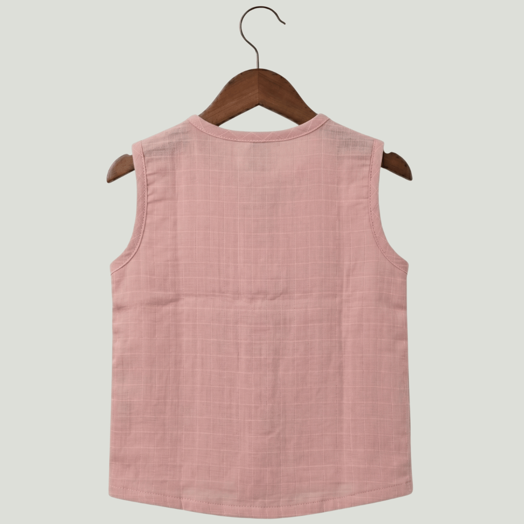 Premium Muslin Sleeveless Jabla for Babies (Pack of 3) – 100% Organic Cotton Infant Vest