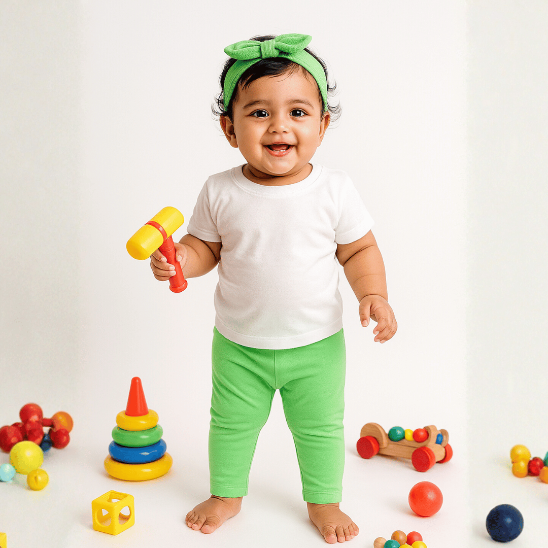 Todlerry Baby Leggings | Pack of 2 |Soft & Breathable | 100% Cotton