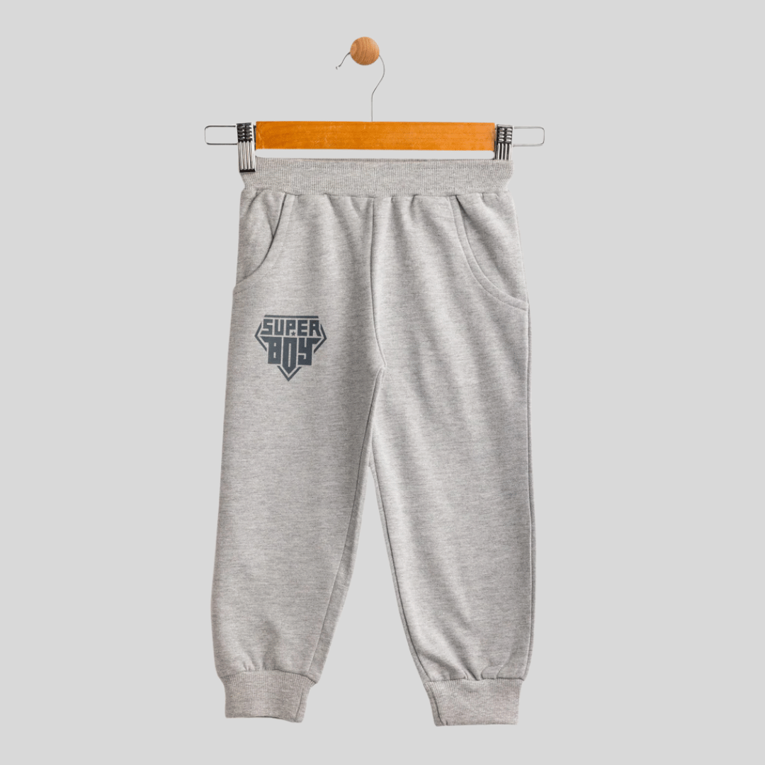 Todlerry Baby Joggers | logo Print | Pack of 2 |Soft & Breathable | 100% Cotton