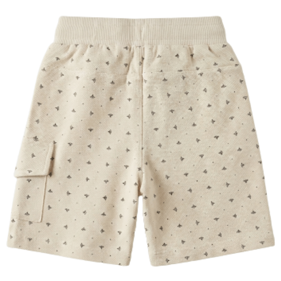 Unisex Off white Polo Shorts