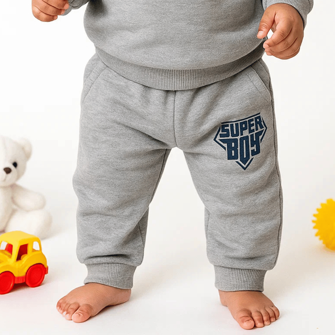 Todlerry Baby Joggers | Melange | Soft & Breathable | 100% Cotton
