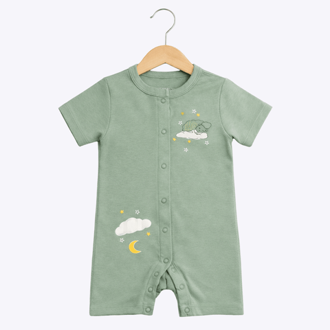 Sweet Dreams Sage Green Half Romper