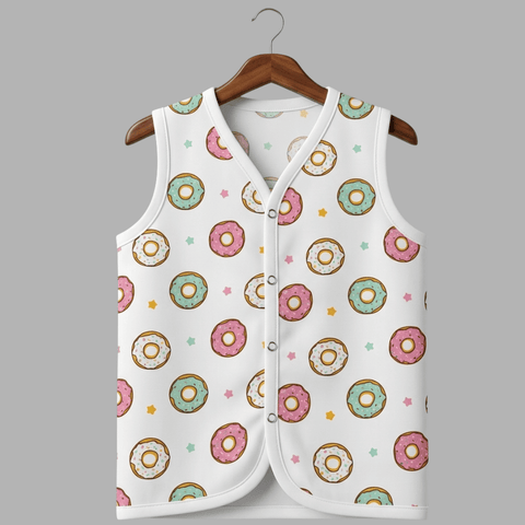 Summer Cotton Snap Up Jhabla & Shorts Set
