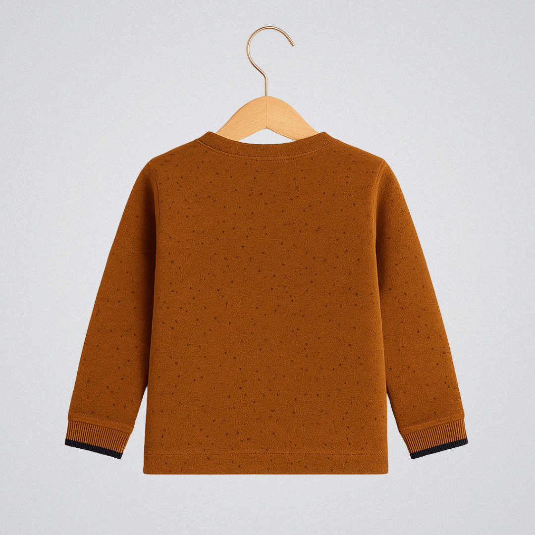 Todlerry Boys Cotton T-Shirt | Beautiful day Rusty Orange| Soft & Breathable | 100% Cotton