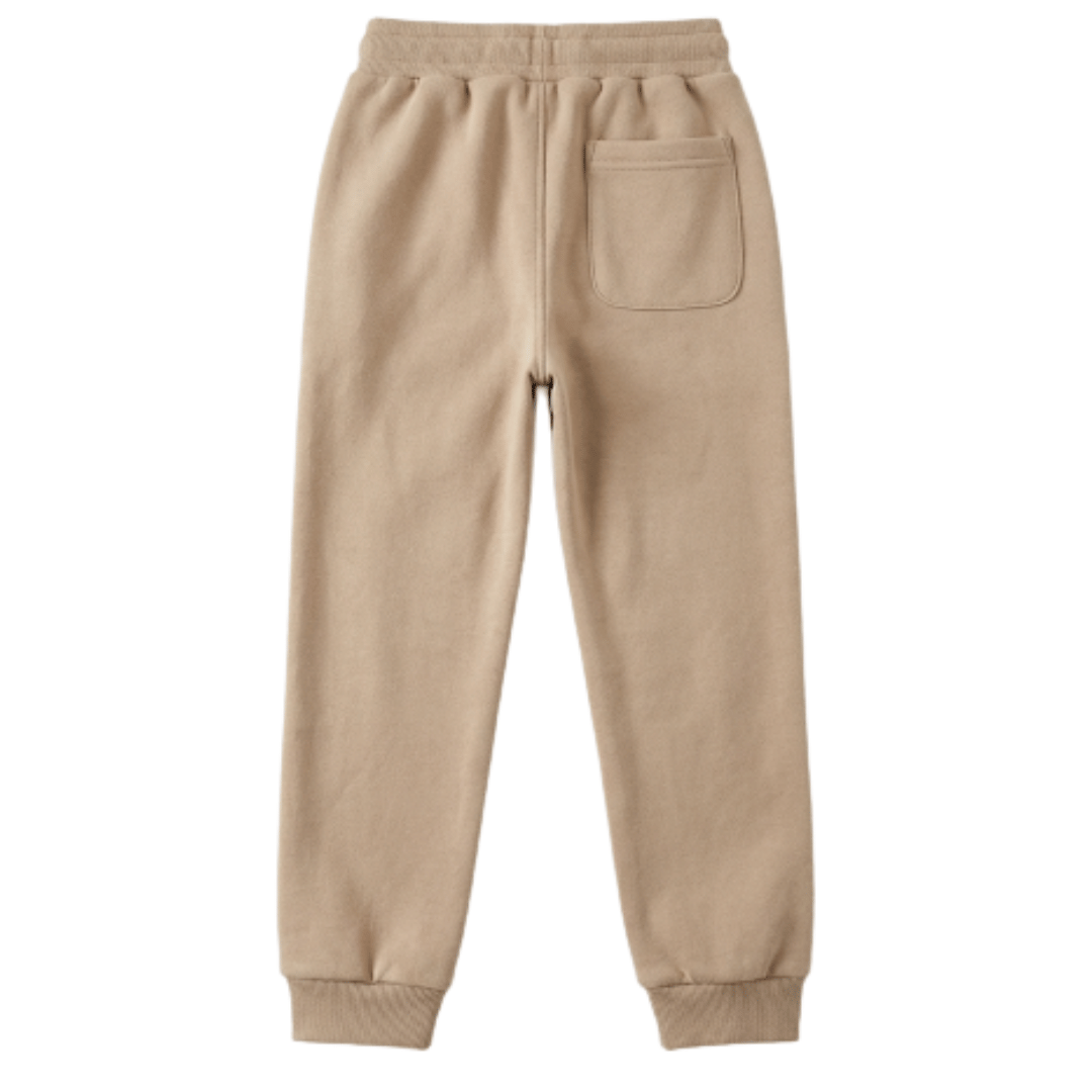 Unisex Fleece Beige Joggers