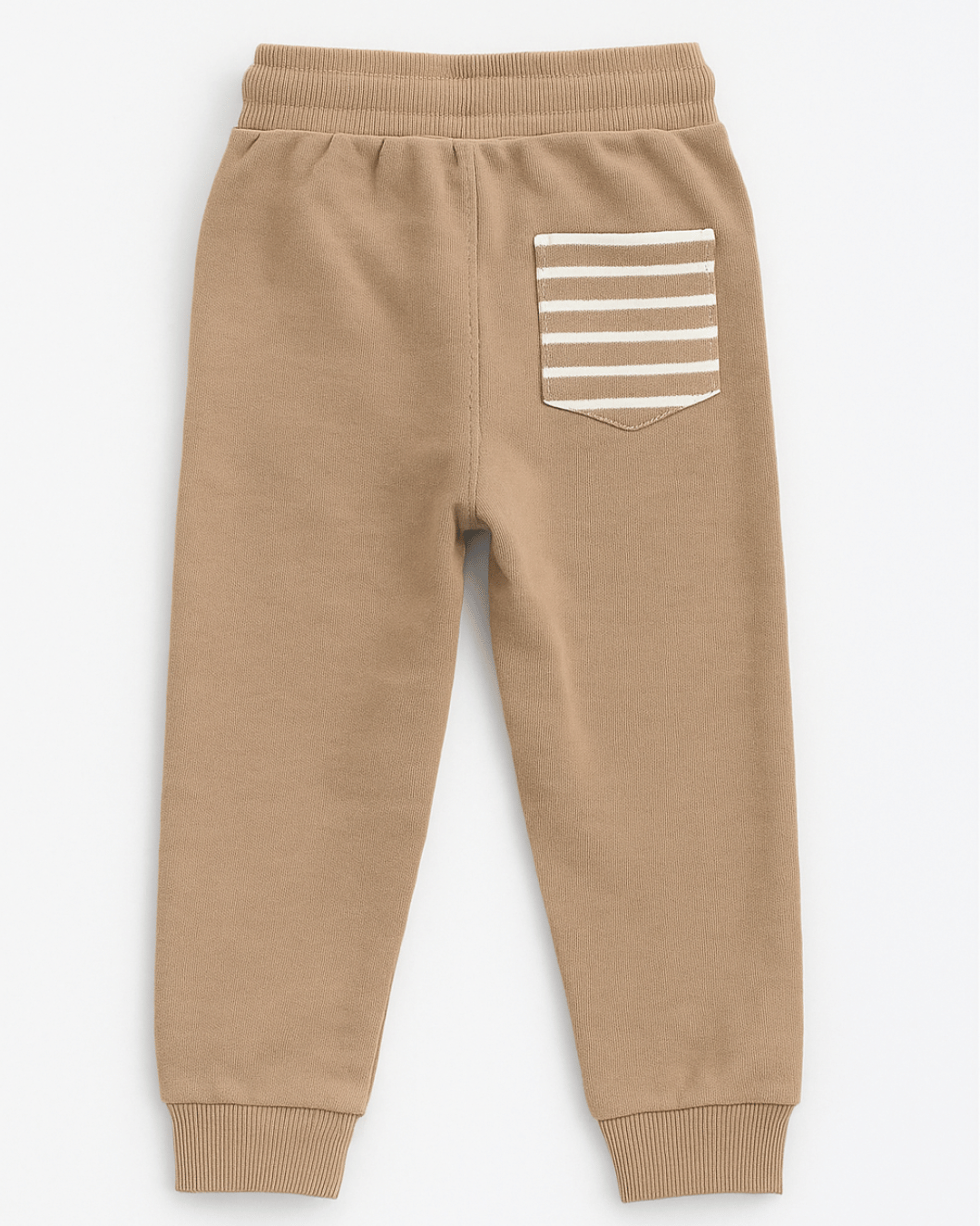 Unisex Brown Striped Full Sleeve Sweat Tee with matching Sweat pants for Kids 100% Cotton