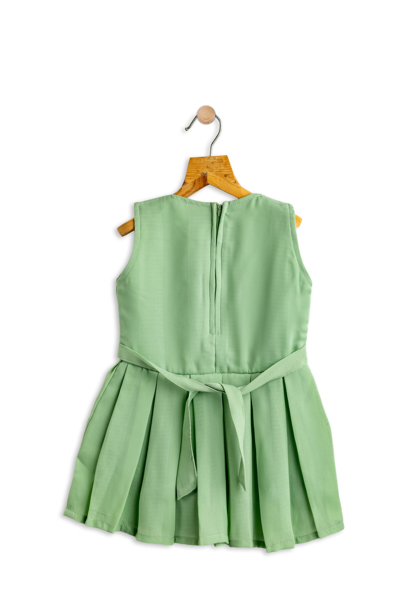 Todlerry Half-sleeve Girls Frock | Solid Pink, Peach, Green| 100% Cotton
