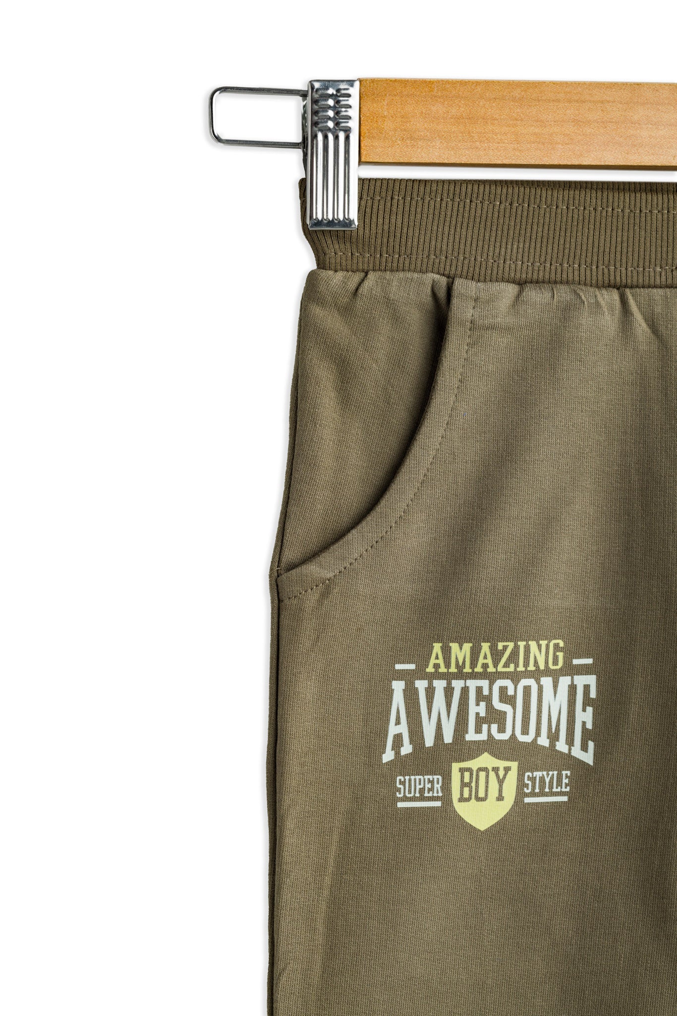 Todlerry Baby Joggers | Olive Green | Soft & Breathable | 100% Cotton