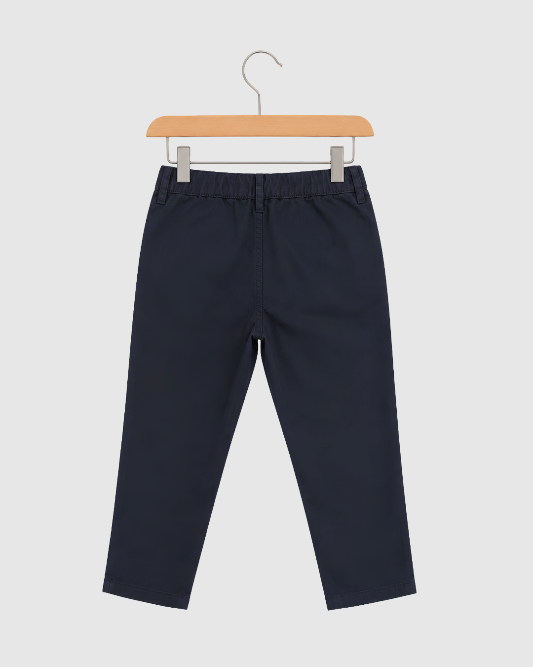 Kids Navy Blue Pure Cotton Trousers | Smart Casual