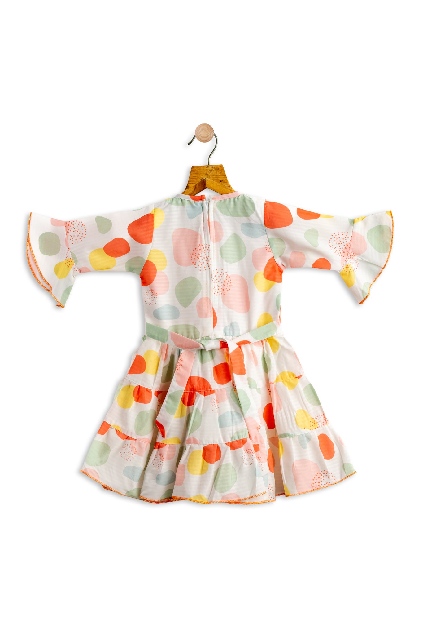 Todlery Full-sleeve Girls Frock | Polka print | 100% Cotton