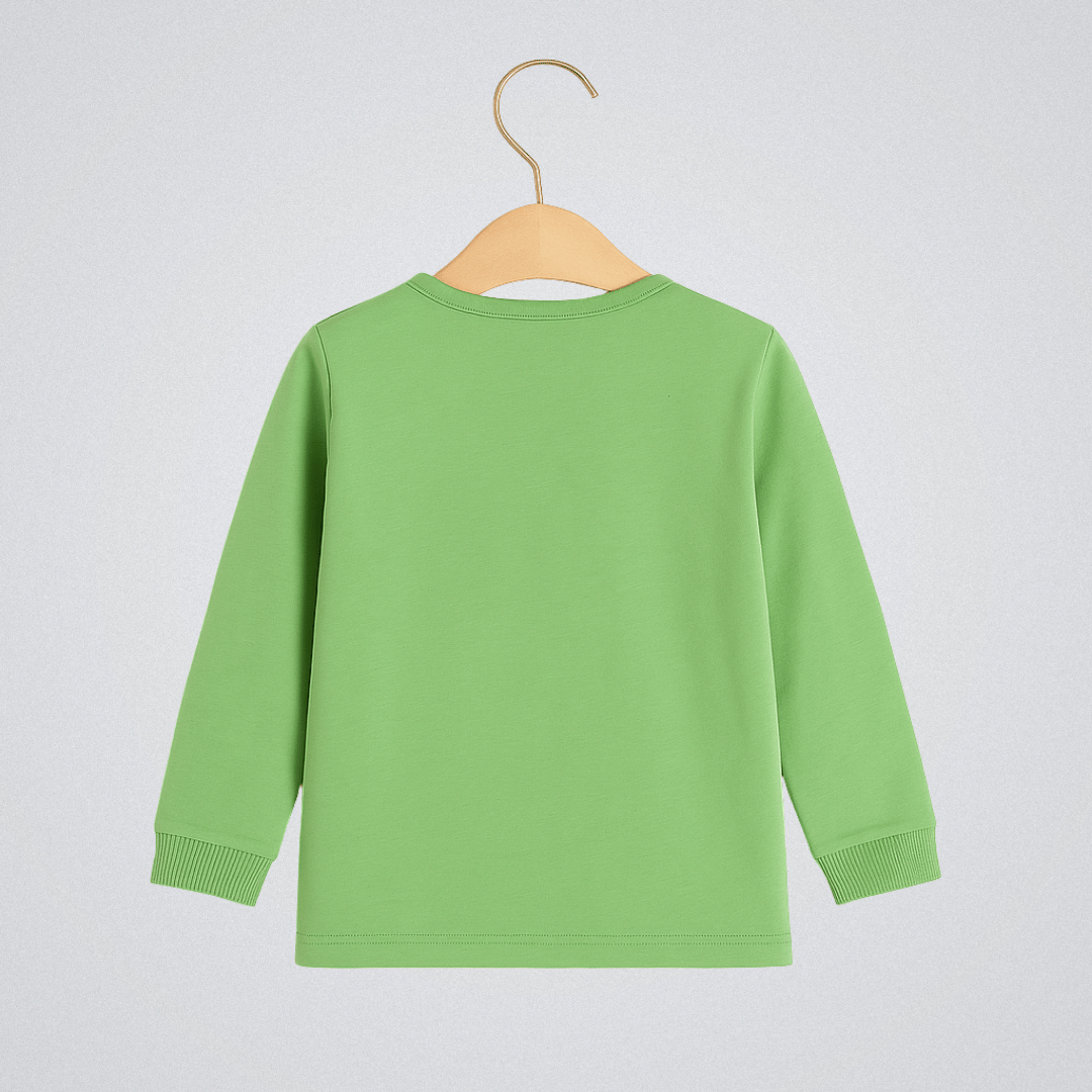 Todlerry Girls Cotton T-Shirt | Adorable Green | Soft & Breathable | 100% Cotton