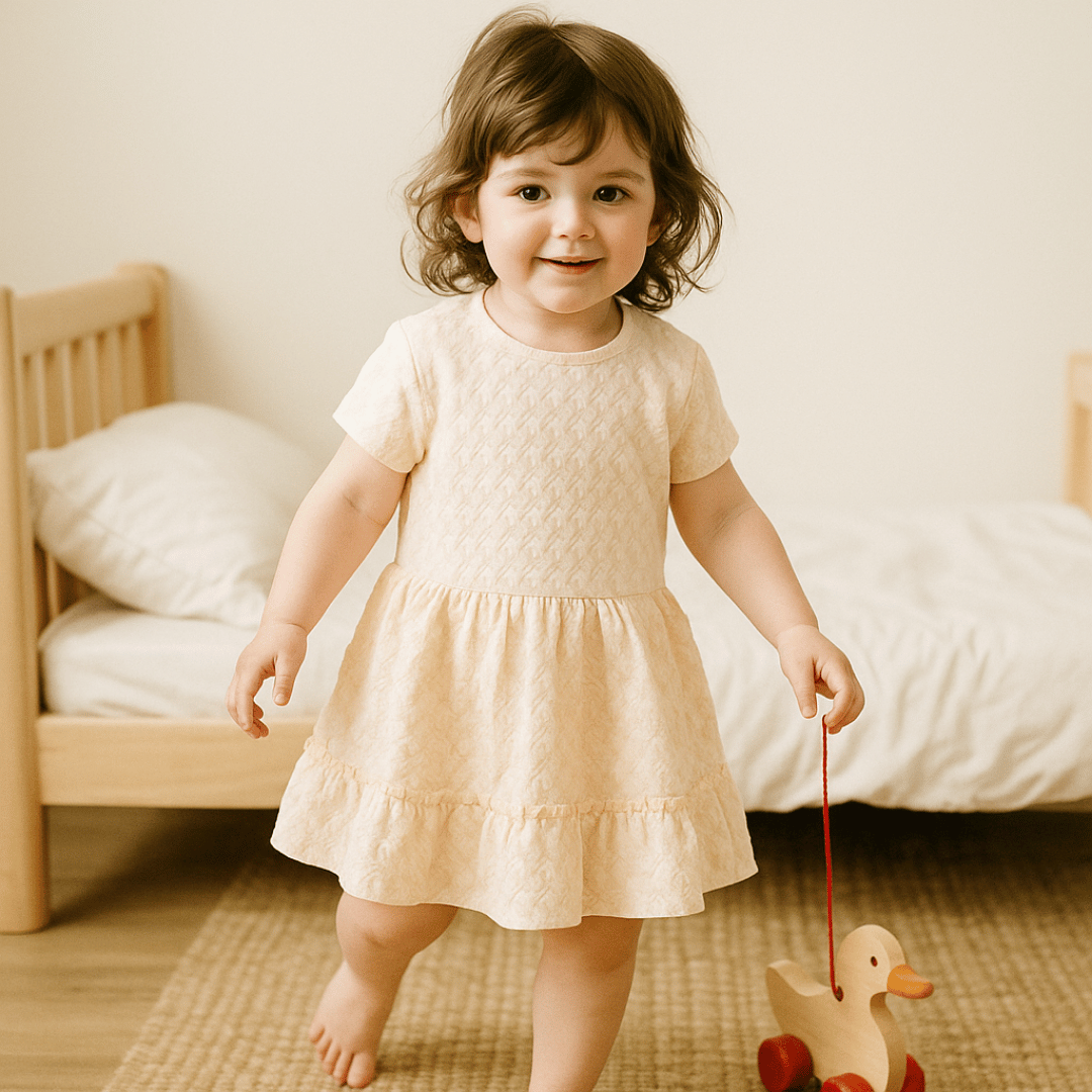 Todlerry Girls Frock | Pack of 3 |Soft & Breathable | 100% Cotton