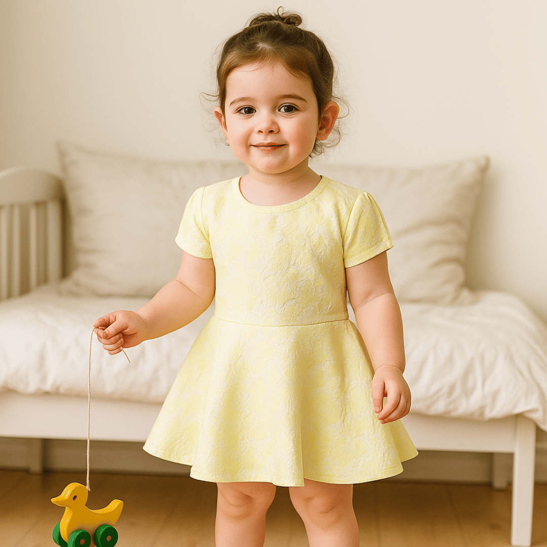 Todlerry Girls Frock | Pack of 3 |Soft & Breathable | 100% Cotton
