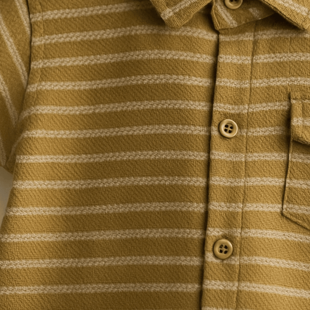 Todlerry Boys Cotton Strips Shirt | Pack of 3 |Soft & Breathable | 100% Cotton