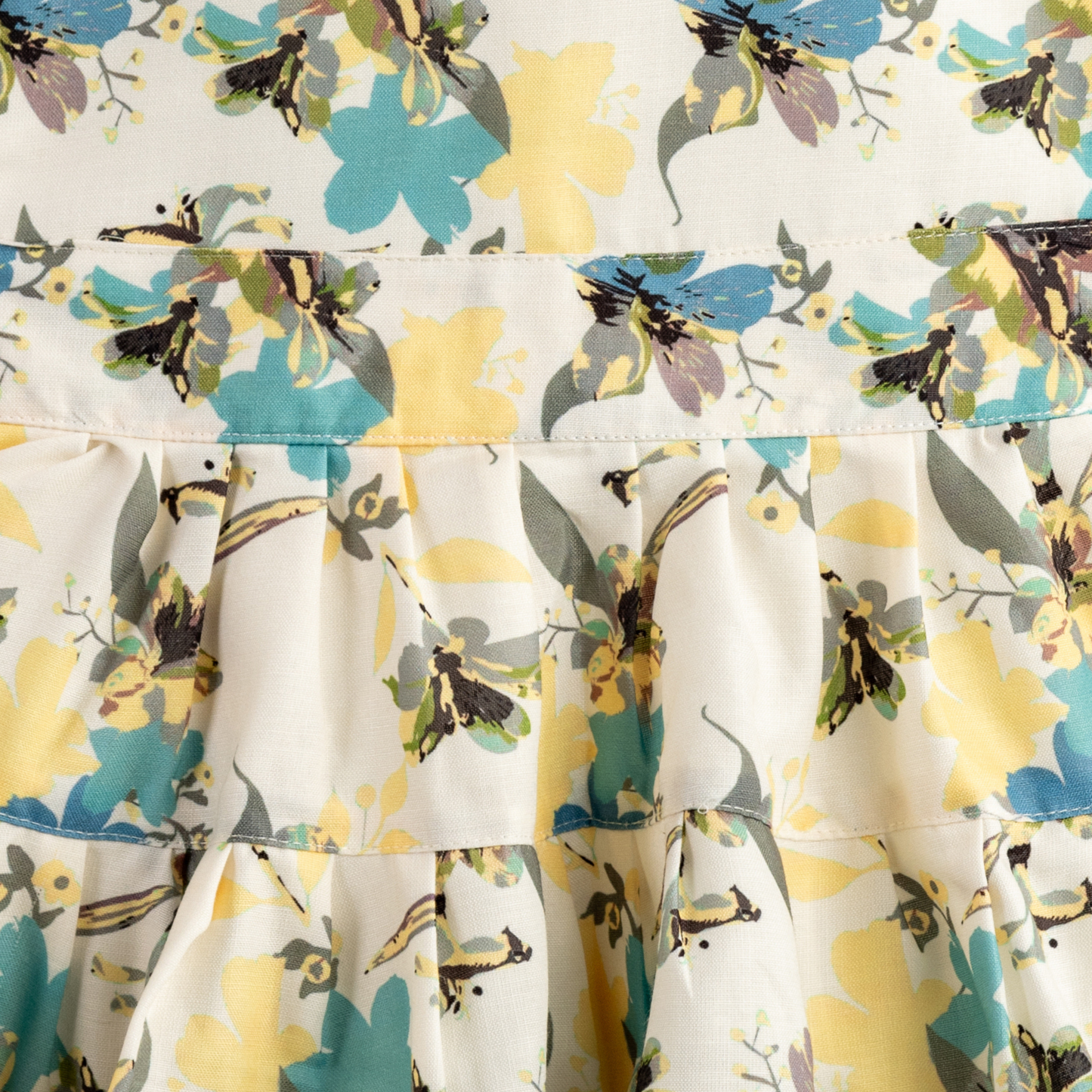 Todlerry Sleeveless Girls Frock | Floral Print | 100% Cotton