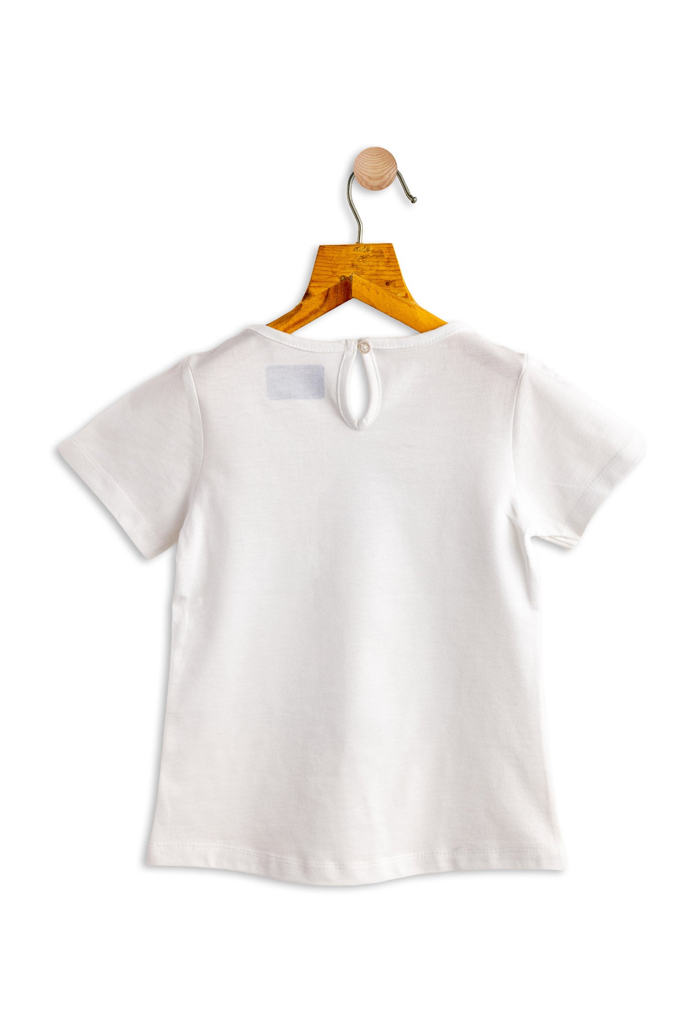 Todlerry Girls Cotton T-Shirt | White Stay Cool Print | Soft & Breathable | 100% Cotton