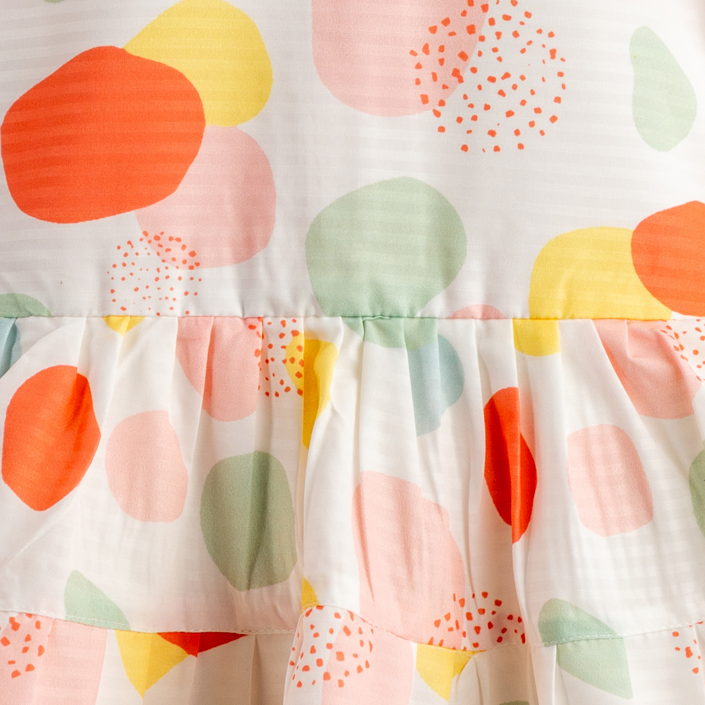 Todlery Full-sleeve Girls Frock | Polka print | 100% Cotton