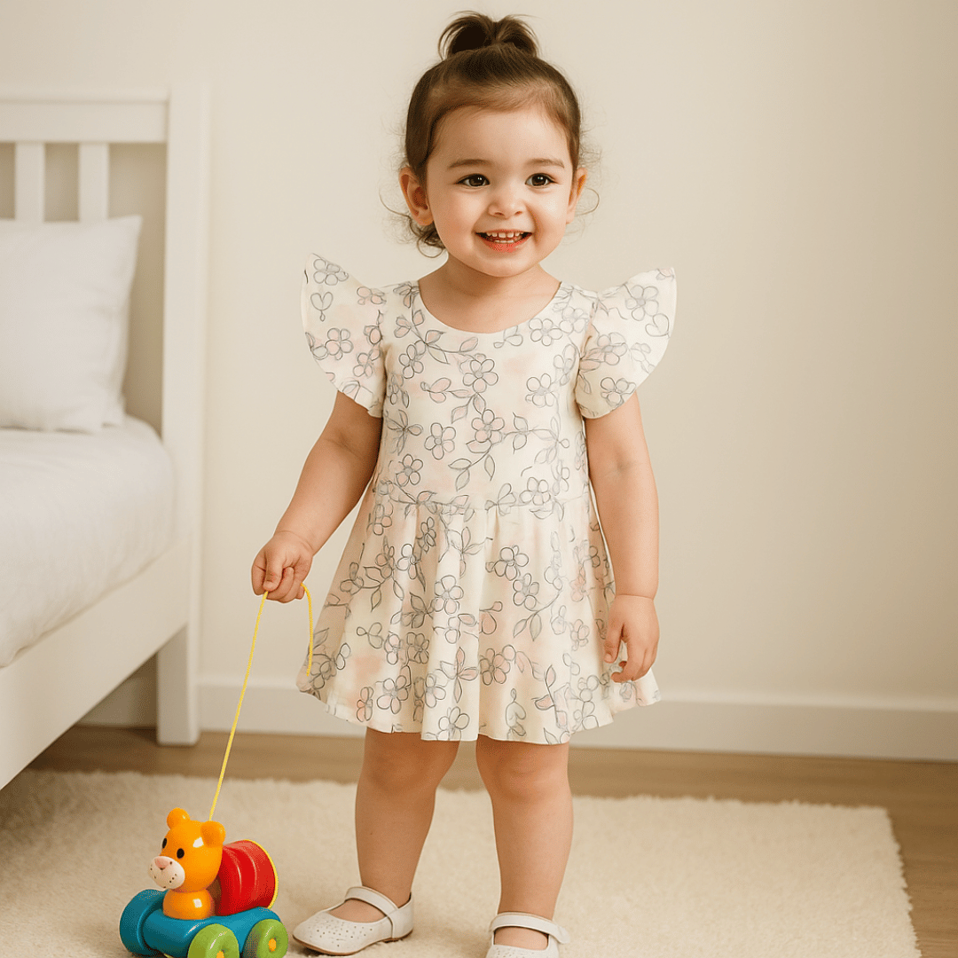 Todlerry Girls Frock | Pack of 2 |Soft & Breathable | 100% Cotton