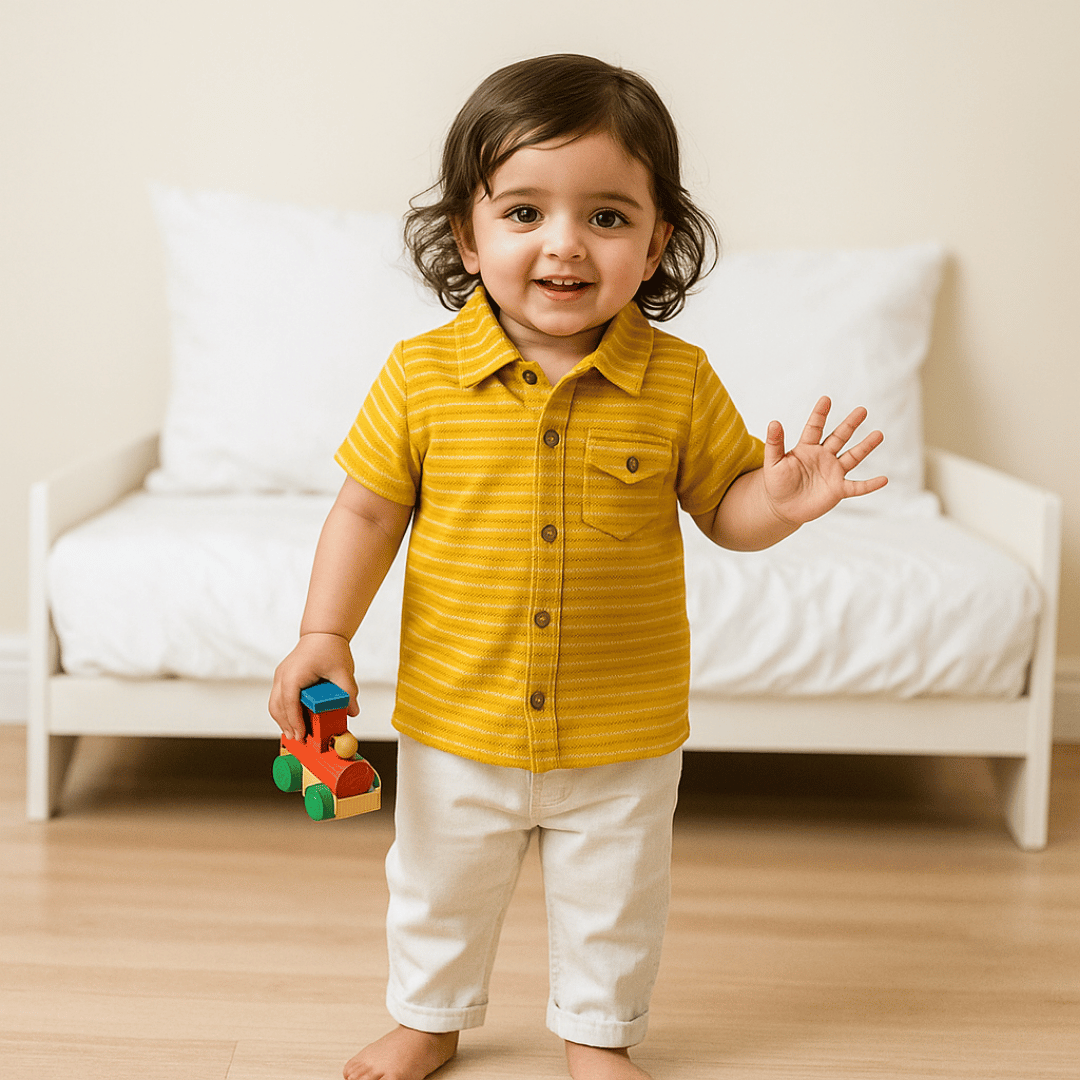 Todlerry Boys Cotton Strips Shirt | Pack of 2 |Soft & Breathable | 100% Cotton