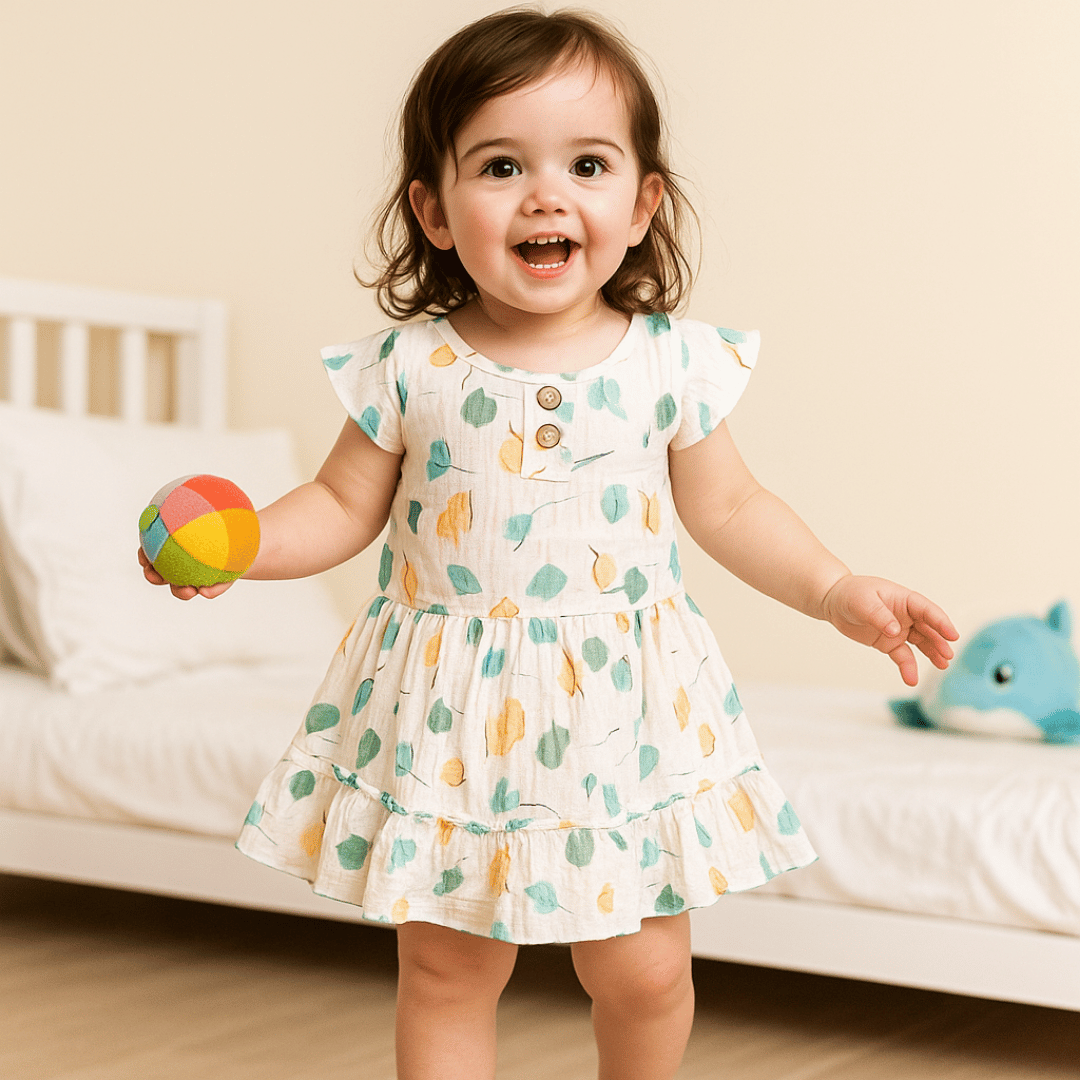 Todlerry Girls Frock | Pack of 2 |Soft & Breathable | 100% Cotton