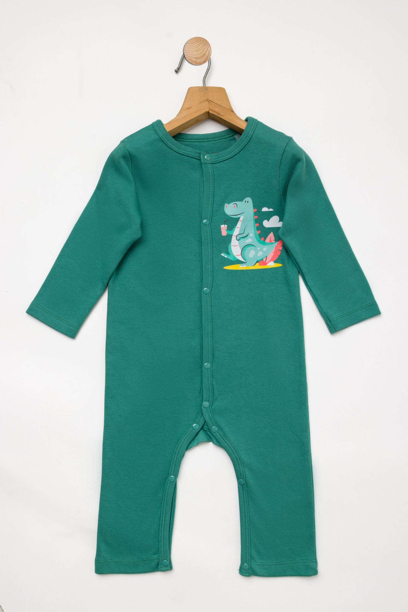 Green Rompers for Kids | 100% Cotton