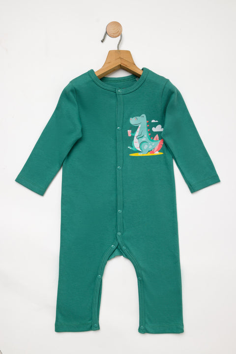 Green Rompers for Kids 100% Cotton