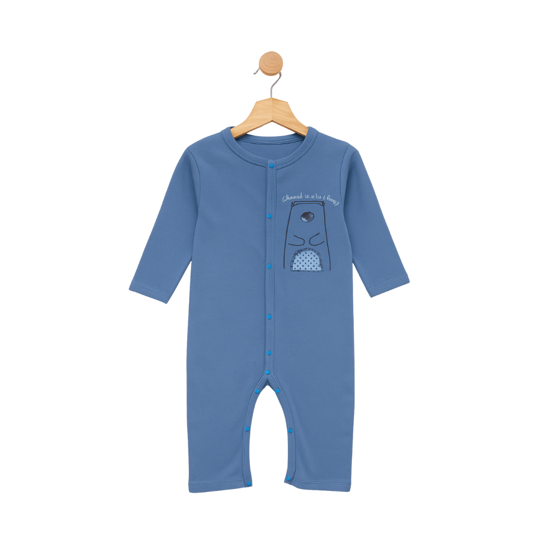 Blue Rompers for Kids | Set of 3 | 100% Cotton