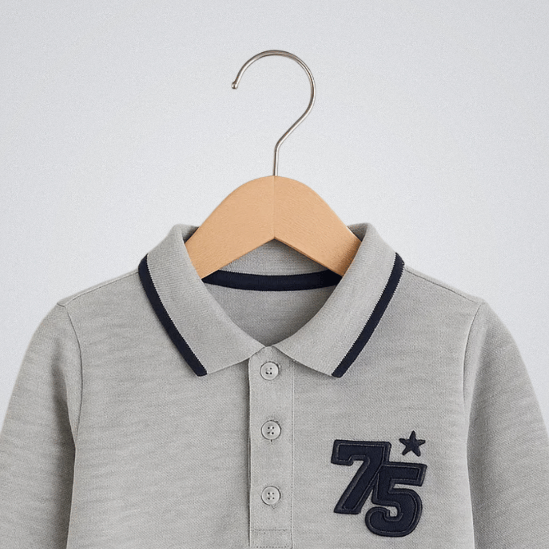 Todlerry Boys Cotton T-Shirt | Stone Grey | Soft & Breathable | 100% Cotton