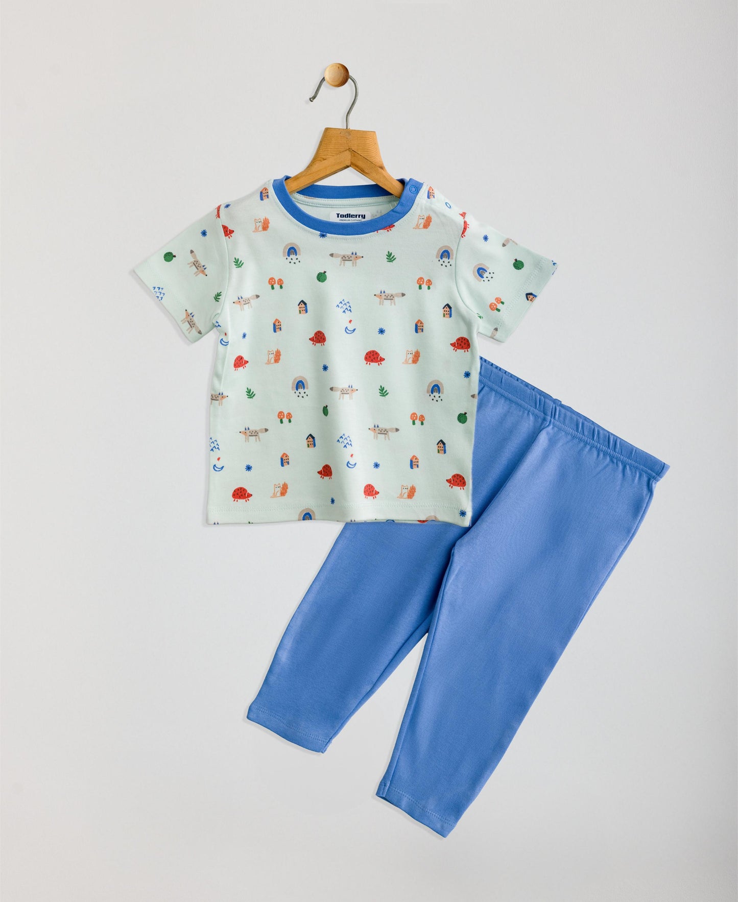 Unisex Pyjama Set | Light Green | 100% Cotton