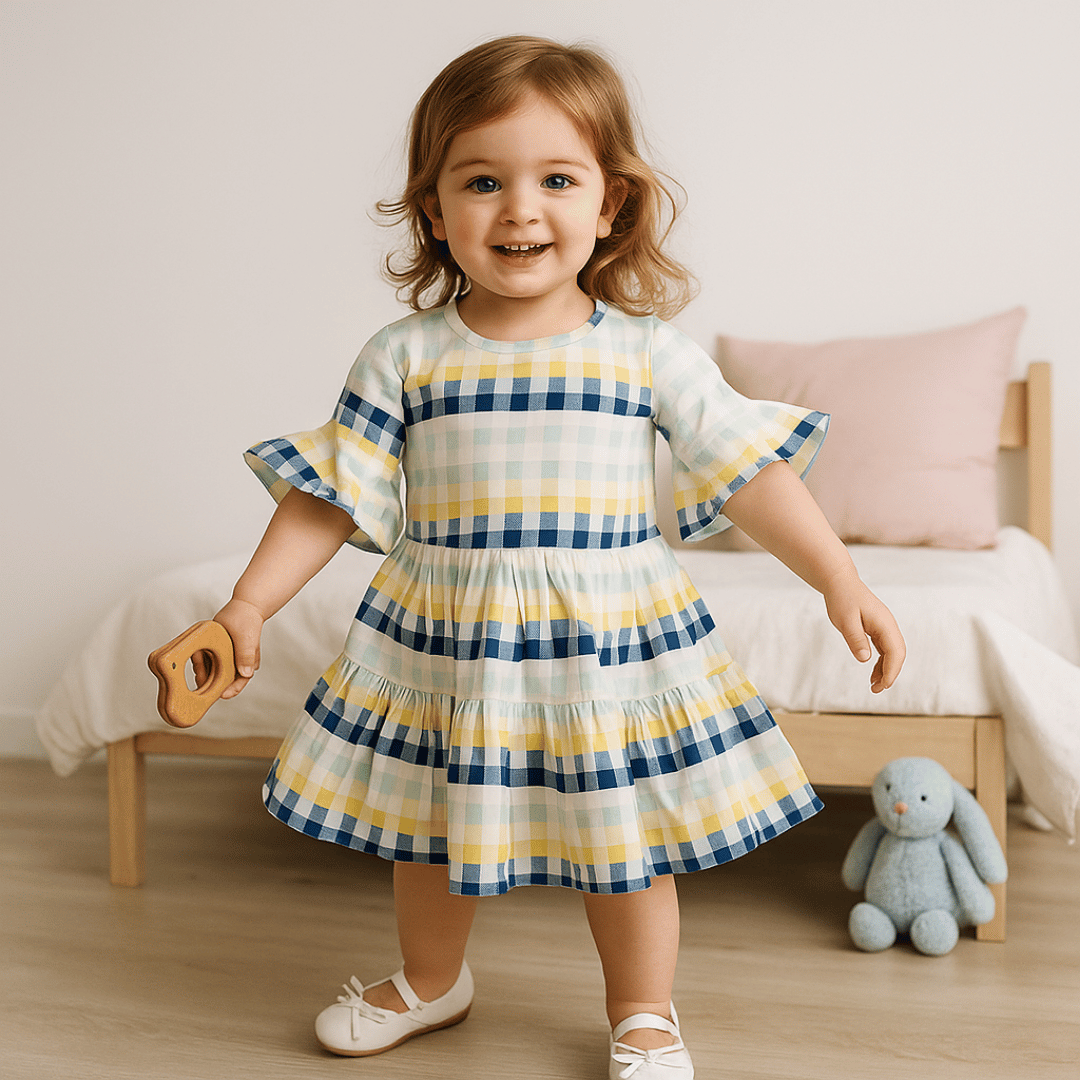 Todlerry Girls Frock | Pack of 2 |Soft & Breathable | 100% Cotton