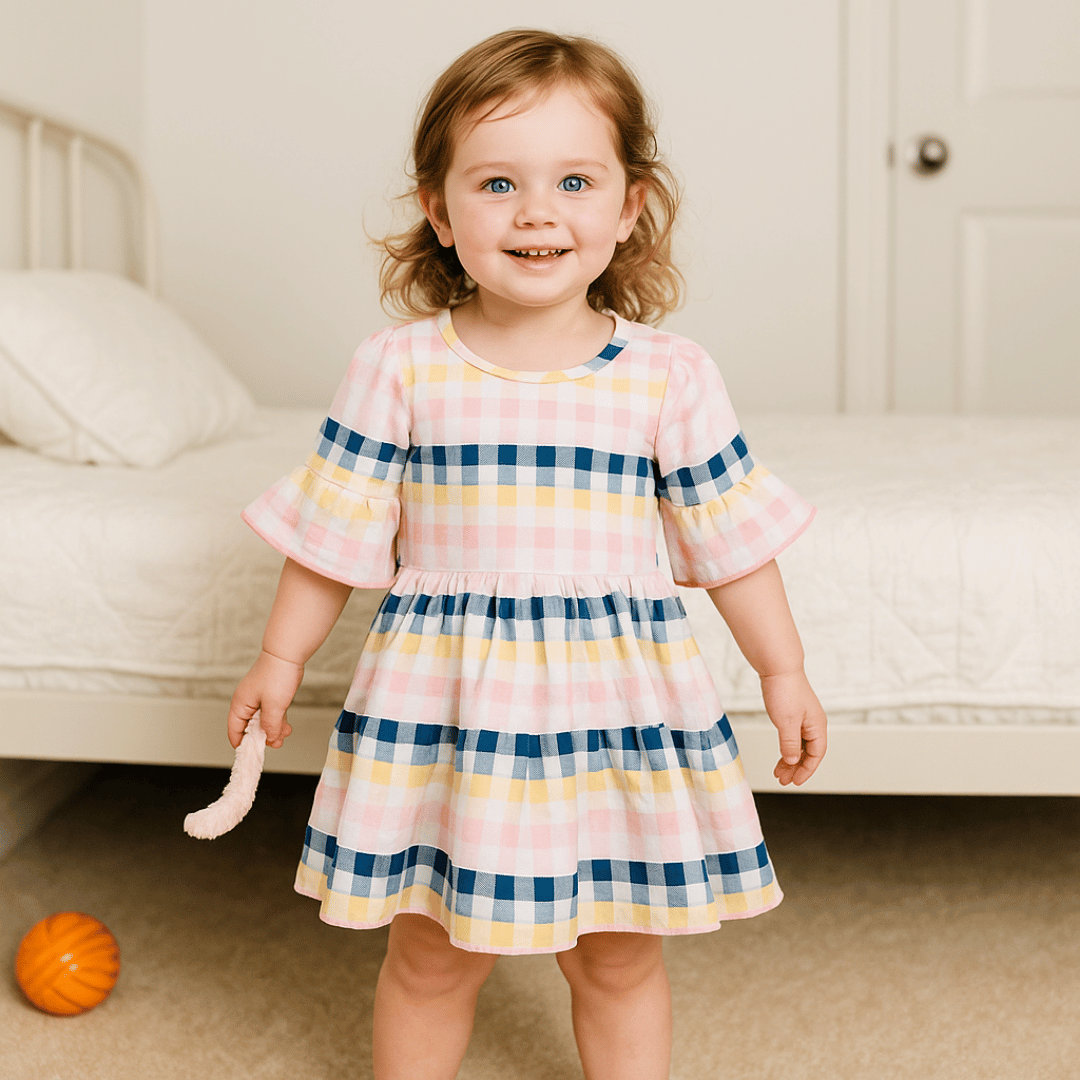 Todlerry Girls Frock | Pack of 2 |Soft & Breathable | 100% Cotton