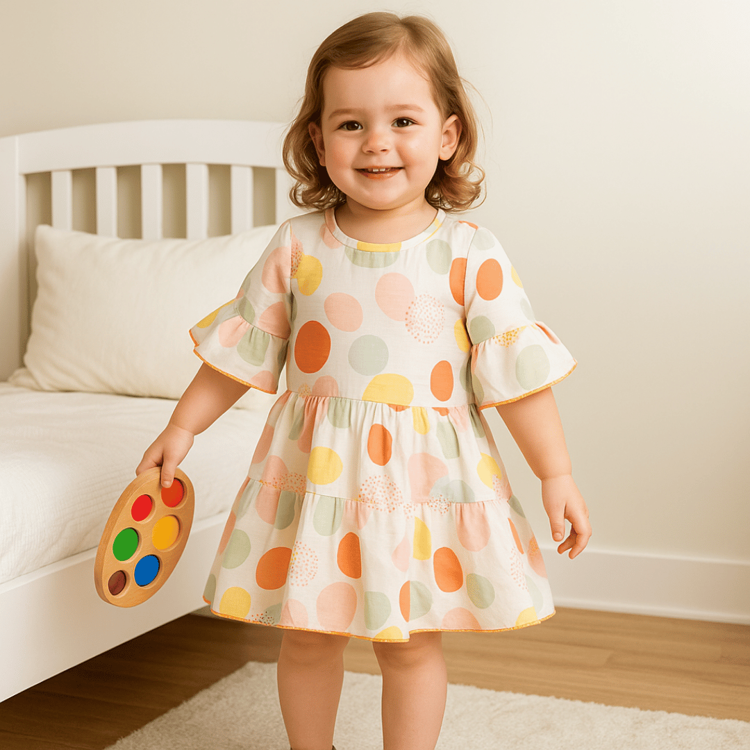 Todlerry Girls Frock | Pack of 2 |Soft & Breathable | 100% Cotton