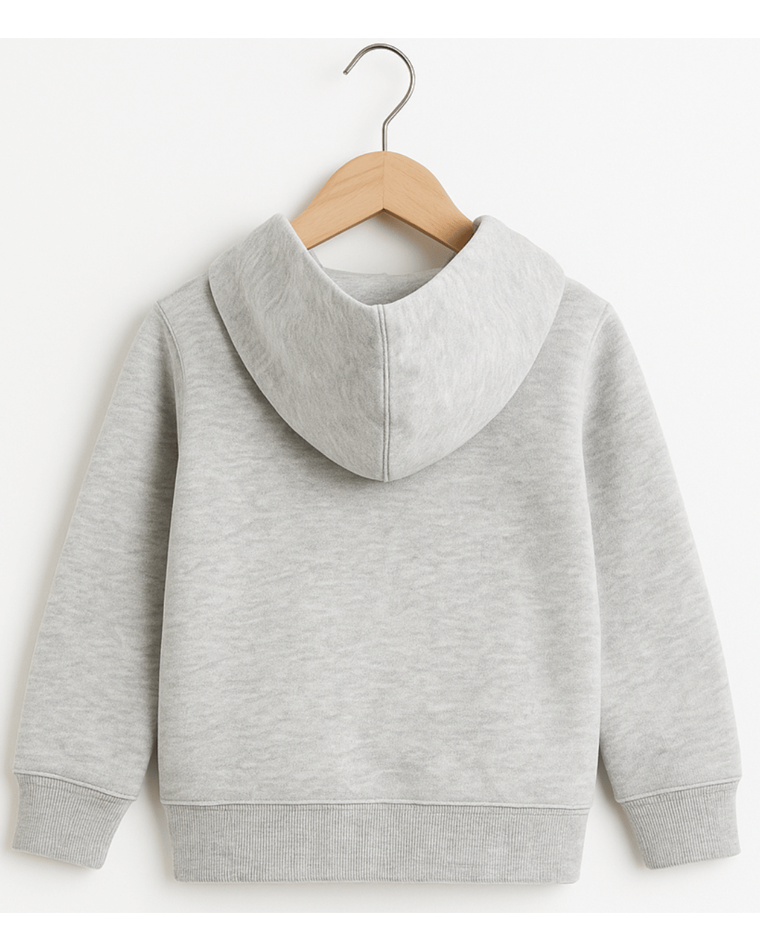 Off-White Full Sleeve with Front Zipper Hoodie for Kids 100% Cotton