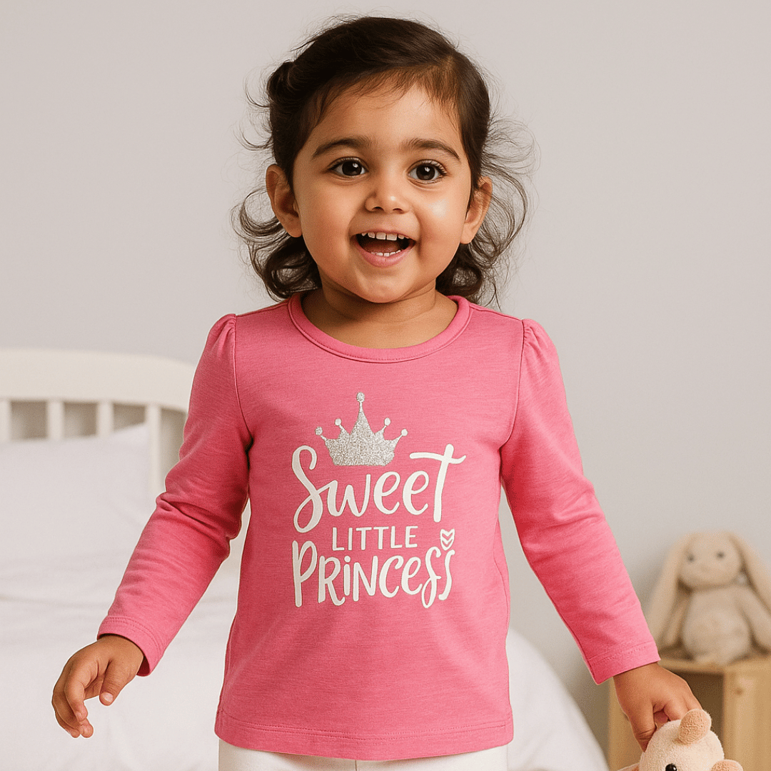 Todlerry Full Sleeves Girls T-shirts | Pack of 3 |Soft & Breathable | 100% Cotton