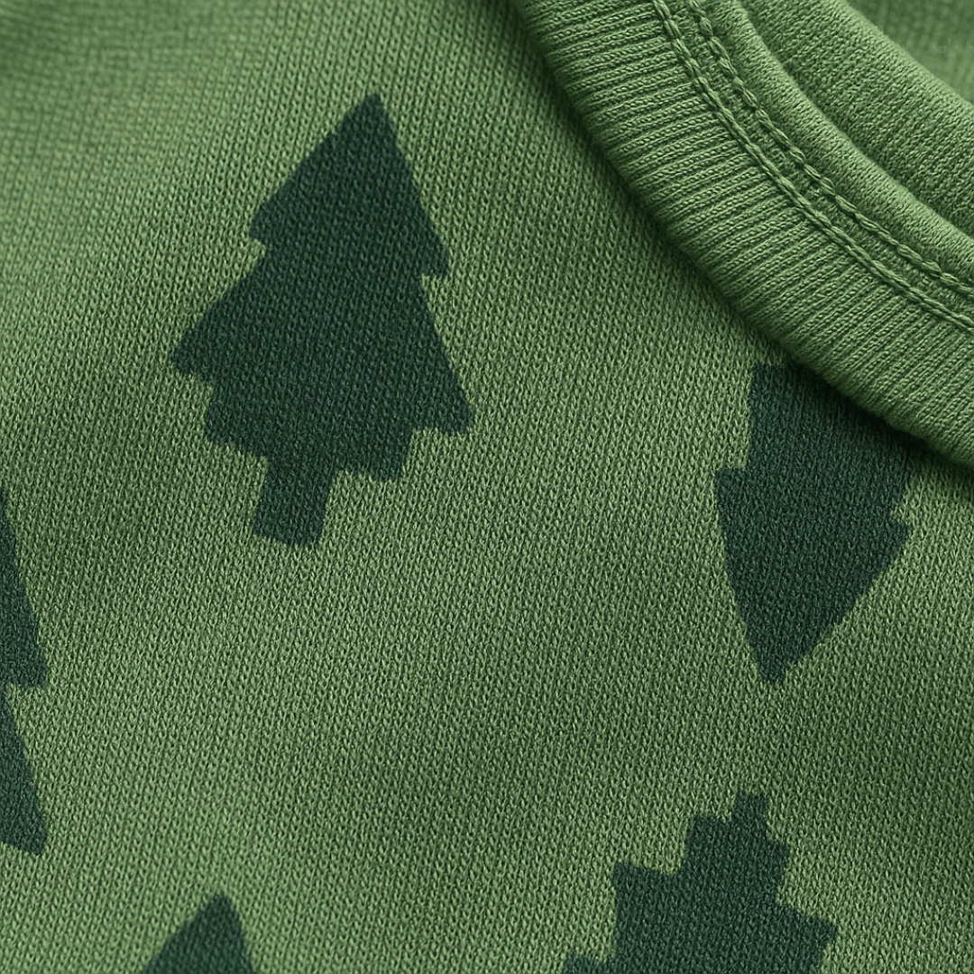 Todlerry Boys Cotton T-Shirt | Christmas Tree Green | Soft & Breathable | 100% Cotton