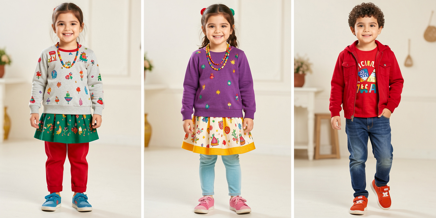 Latest Kids Fashion Trends in India 2026 – Styles, Colours and Comfort