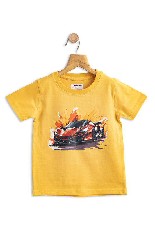 Mustard T-Shirts for Boys | 100% Cotton