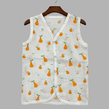 Summer Cotton Snap Up Jhabla & Shorts Set