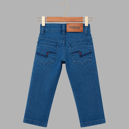 Kids Premium Stretch Straight-Fit Denim Jeans | Durable Everyday Play Joggers