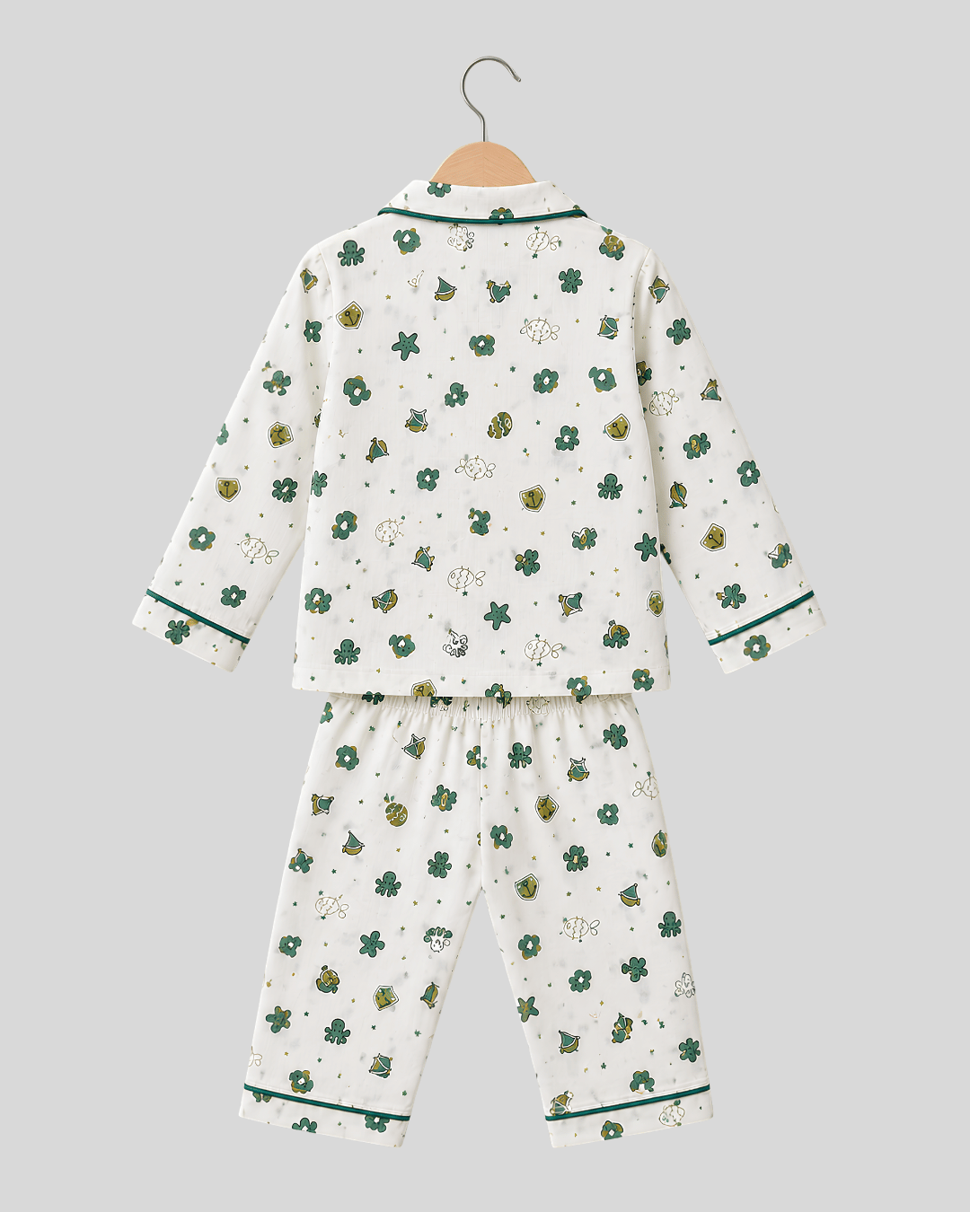 Todlerry Kids Cotton Night Suit – Fish Print