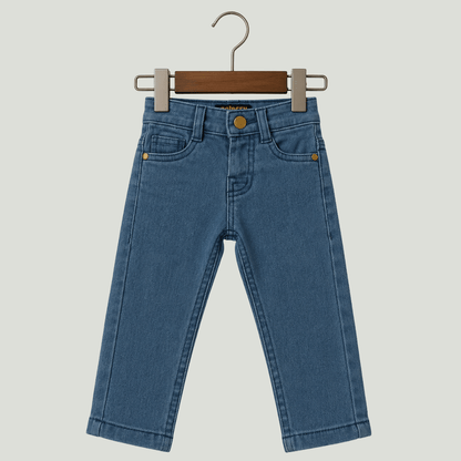 Classic Comfort Fit Kids Denim Jeans | Durable Everyday Play Joggers