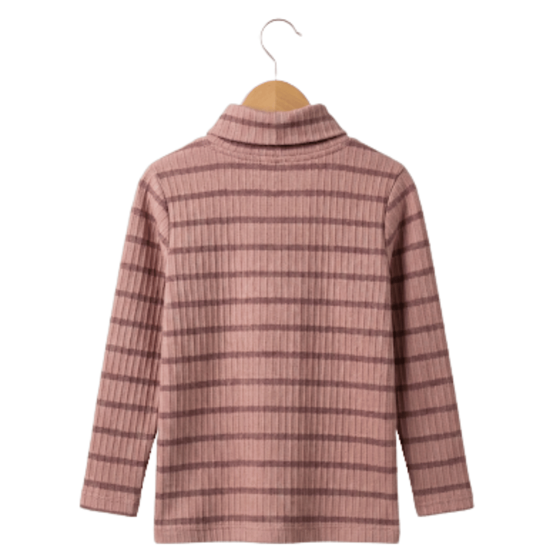 Unisex Peach High Neck T-Shirt