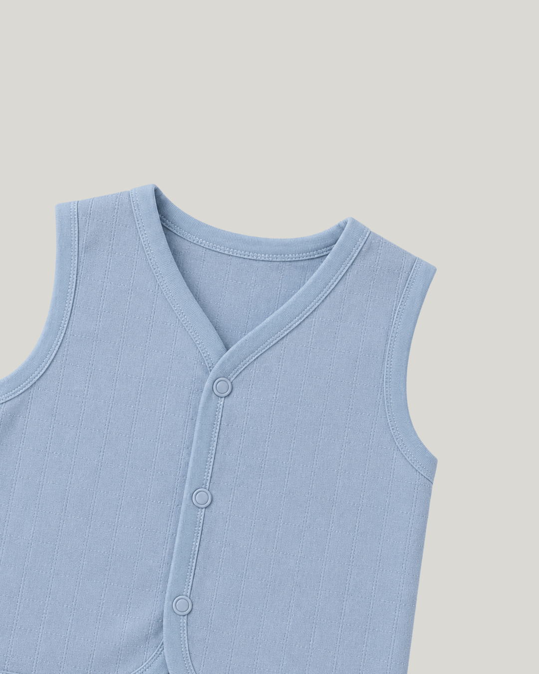 Soft Cotton Baby Blue Colour Jhabla & Shorts Set