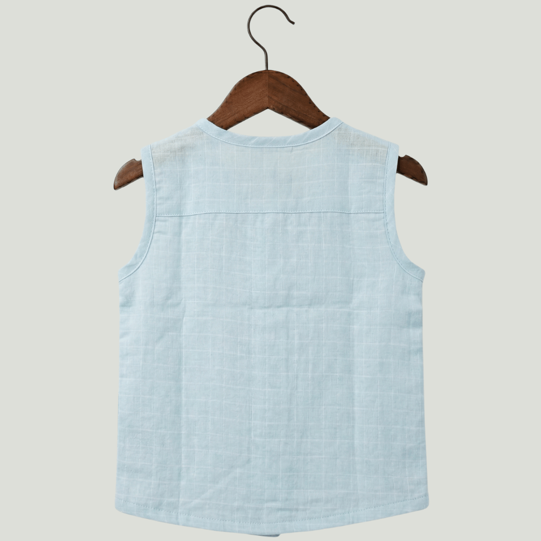 Premium Muslin Sleeveless Jabla for Babies (Pack of 3) – 100% Organic Cotton Infant Vest