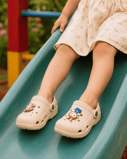 Kids Lightweight Cartoon Crocs – Teddy Bear & Spider-Man