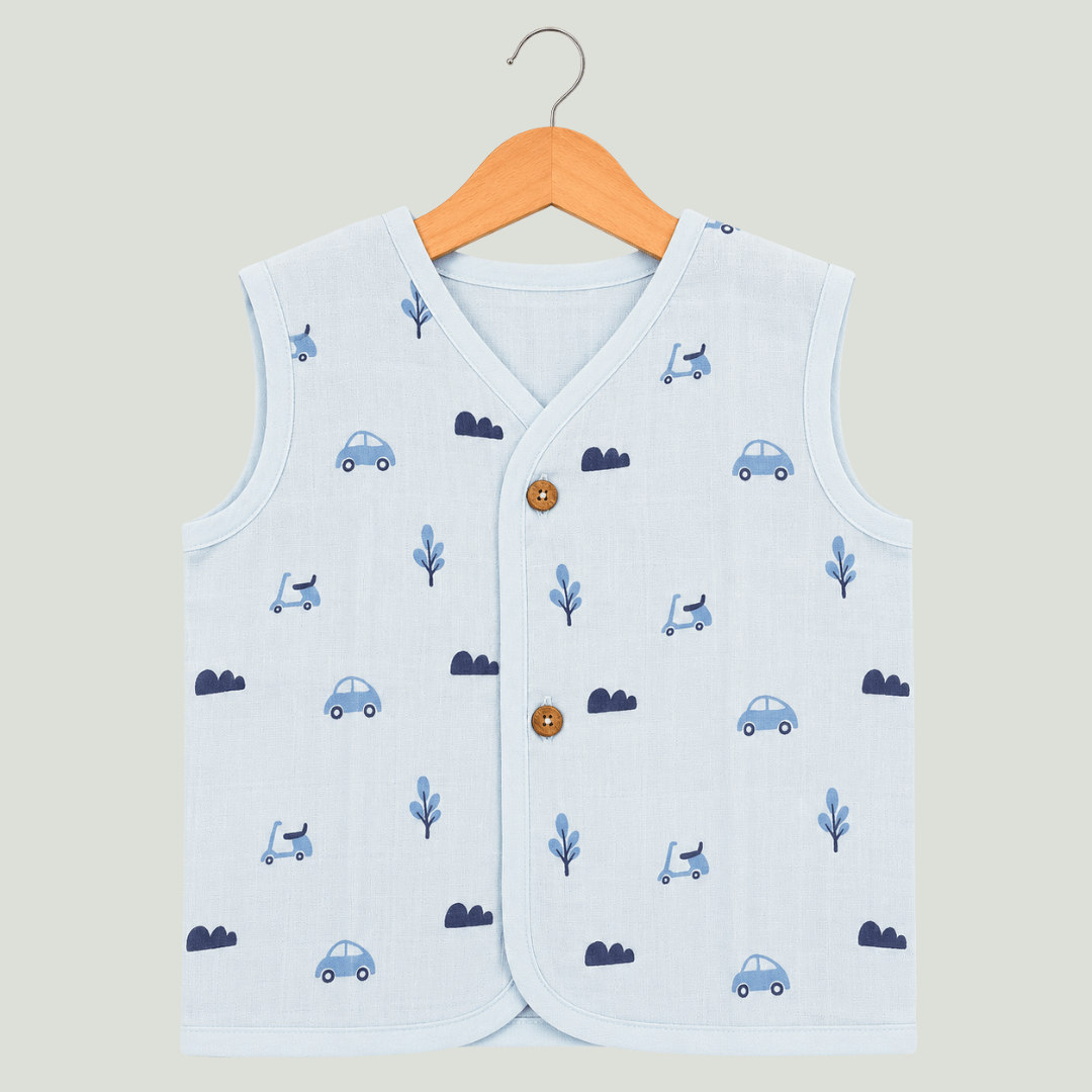 Unisex Soft Cotton Sleeveless Jhabla