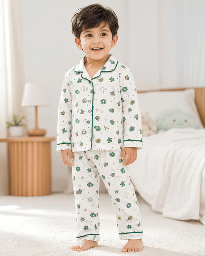 Todlerry Kids Cotton Night Suit – Fish Print